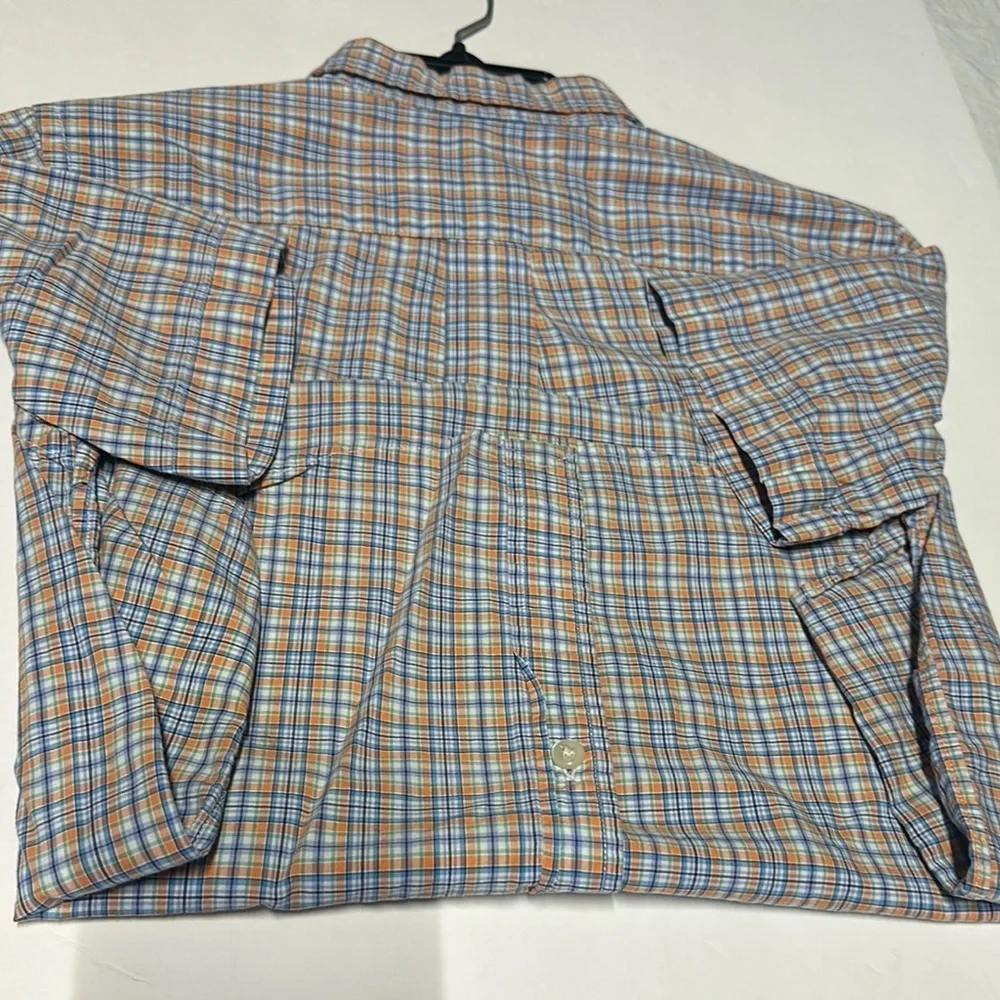 Ralph Lauren Casual Button Down Shirt in Blue and Orange